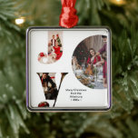 Modern Joy Family Photo Collage Metal Ornament<br><div class="desc">"Add a touch of elegance to your holiday decor with our Modern Joy Family Photo Collage Metal Ornament. Create a personalised ornament featuring your favourite family photos in a stylish collage design. Each metal ornament is carefully crafted to showcase your cherished memories and bring joy to your Christmas tree. Customise...</div>