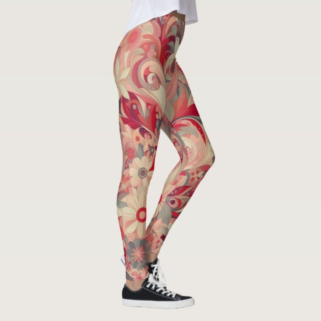 Modern jungle art leggings (Right)