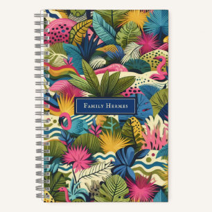 Modern jungle Morris art Notebook