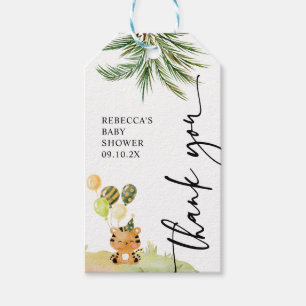 Modern Jungle Party Baby Shower Party Favours Gift Tags