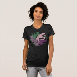 Modern Jungle Tropical Monstera Colourful Leaves T-Shirt