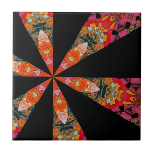 Modern  kaleidoscope Ceramic Tile