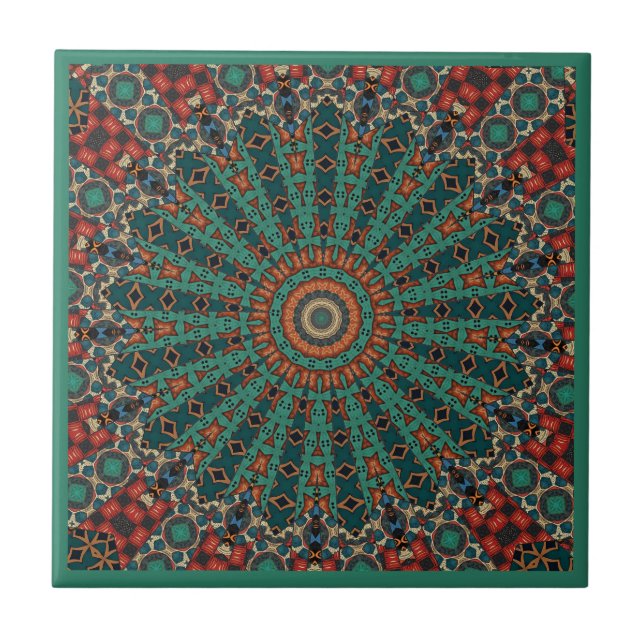 Modern  kaleidoscope Ceramic Tile (Front)