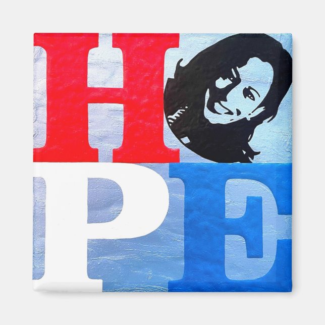 Modern Kamala Harris HOPE design magnet (Front)