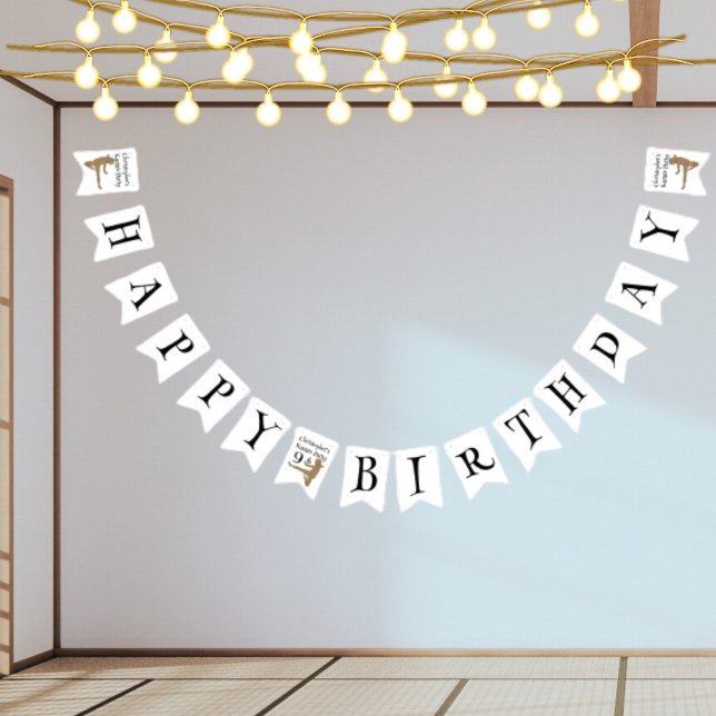 Modern Karate Kids Birthday Party bunting banner (Creator Uploaded)