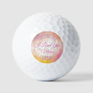 Modern Kawaii Pink Best Mum Ever Mothers Day Golf Balls