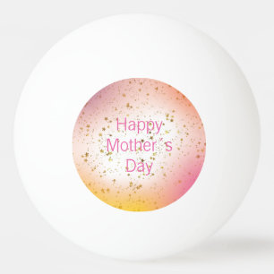 Modern Kawaii Pink Best Mum Ever Mothers Day Ping Pong Ball