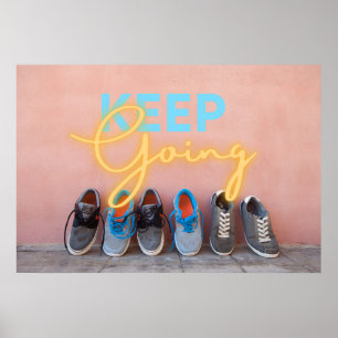 Modern Keep Going Motivational Poster