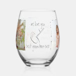 Modern Keepsake Photo Collage Best Grandma Ever Stemless Wine Glass<br><div class="desc">Elegant modern cute family photo collage with trendy artistic typography with dedication to your beloved grandmother to celebrate Mother's Day or grandma's birthday with this nice keepsake. Personalise it with your best photos and names.</div>