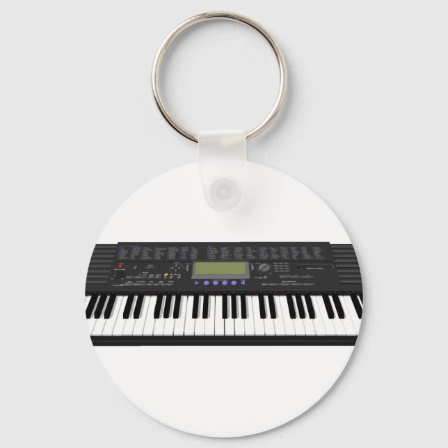 Modern Keyboard Synth: 3D Model: Key Ring (Front)