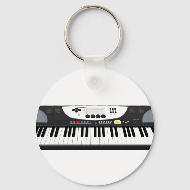 Modern Keyboard Synth: 3D Model: Key Ring (Front)