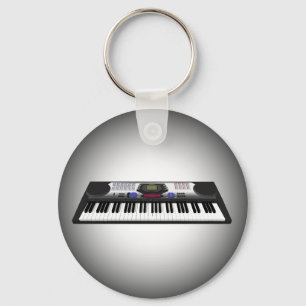 Modern Keyboard Synth: 3D Model: Keychain