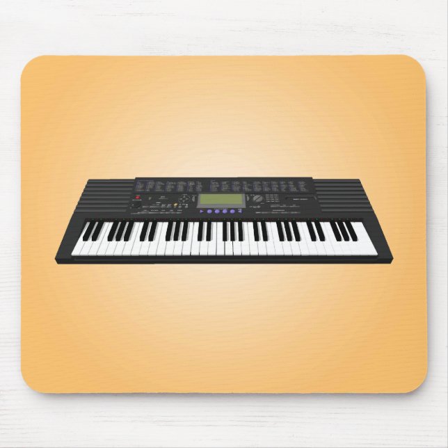 Modern Keyboard Synth: 3D Model: Mousepad (Front)