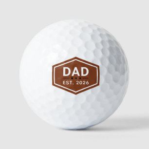 Modern Khaki Brown Dad Established Golf Balls