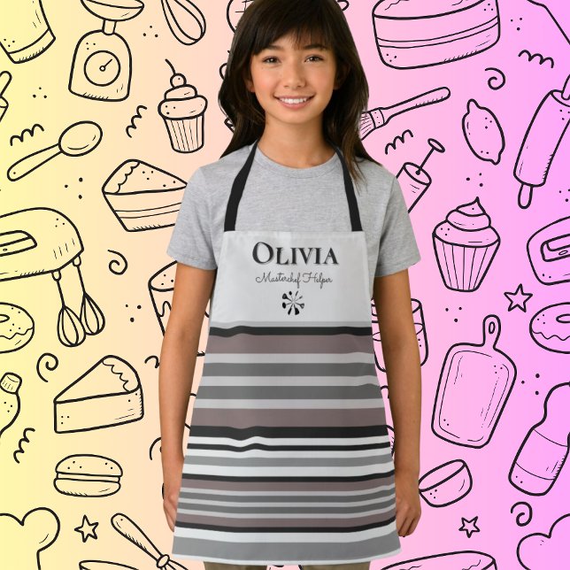 Modern Kid Custom Kitchen Apron (Creator Uploaded)