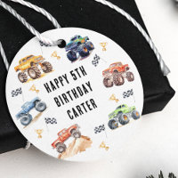 Modern Kids Monster Trucks Birthday Party