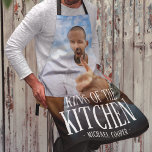 Modern King of the Kitchen Photo | Name Apron<br><div class="desc">Unearth the perfect gift for the culinary king in your life with our modern, customisable apron. Ideal for the stove maestro or BBQ aficionado, this apron features the option to upload a photo and personalise the text. Show your husband, dad, brother, boyfriend or uncle how well you know them with...</div>