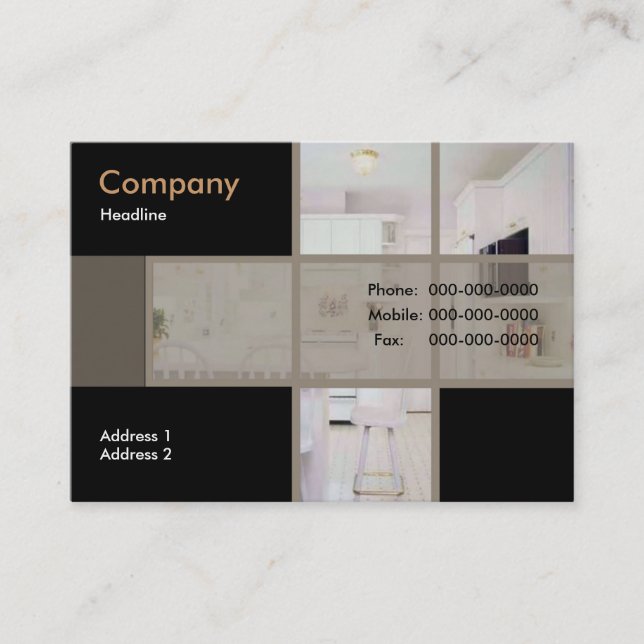 Modern Kitchen Business Card (Front)
