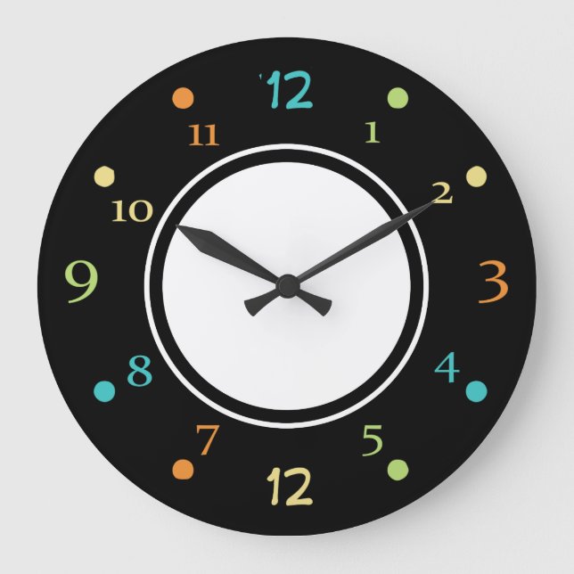 Modern Kitchen Design Large Clock (Front)