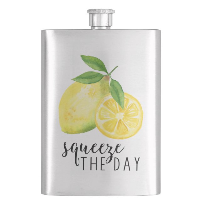 MODERN KITCHEN LEMON PUN HIP FLASK (Front)
