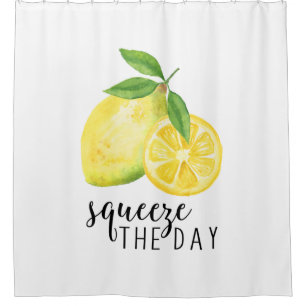 MODERN KITCHEN LEMON PUN SHOWER CURTAIN