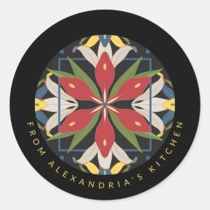 Modern Kitchen Tile Design   From the Kitchen Of Classic Round Sticker