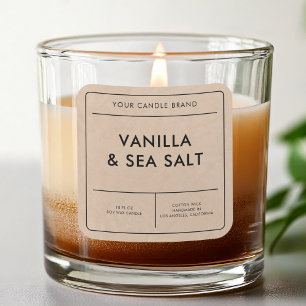 Modern Kraft Candle Label