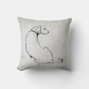 Modern Labrador Dog Art Cushion