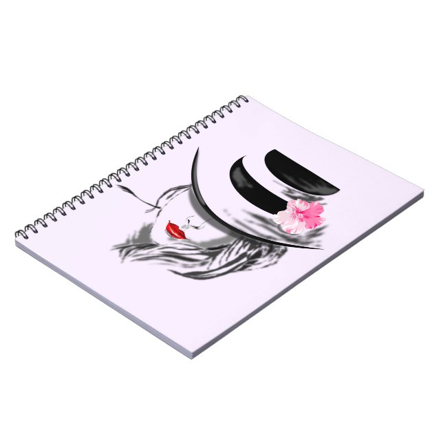 Modern Lady Notebook (Left Side)