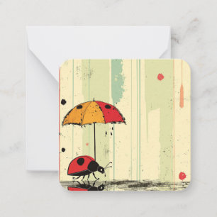Modern Ladybug Chic Card