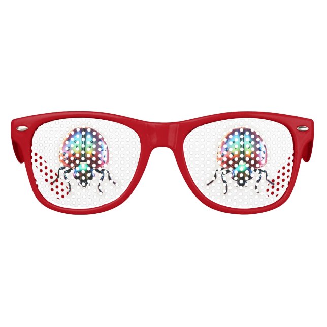 Modern Ladybug  Kids Sunglasses (Front)
