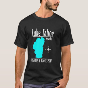 Modern Lake Tahoe Nevada Long Sleeve T-Shirt