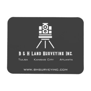 Modern Land Surveyor Business Promotional Magnet
