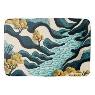 Modern Landscape Bath Mat