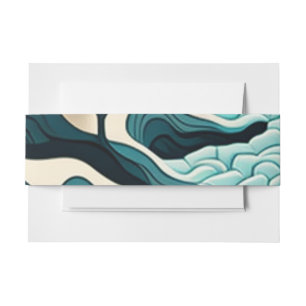 Modern Landscape Invitation Belly Band