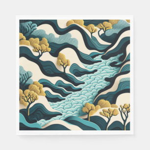 Modern Landscape Napkin