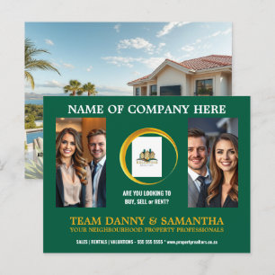 Modern Landscape Photo Postcard Editable Template 