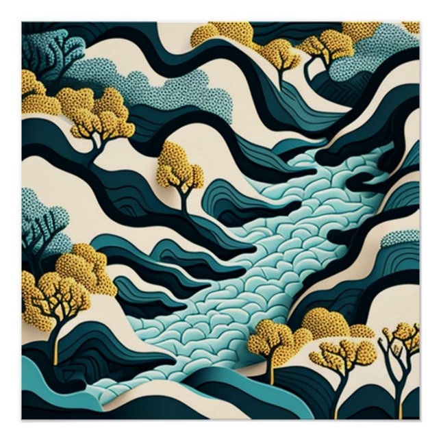 Modern Landscape Poster (Front)