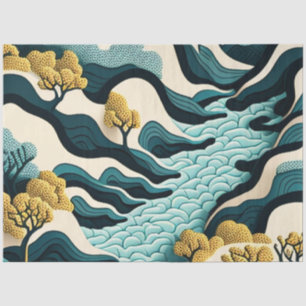 Modern Landscape Tissue Paper
