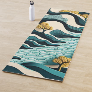 Modern Landscape Yoga Mat