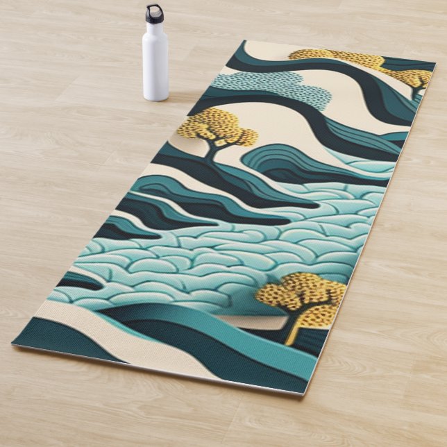 Modern Landscape Yoga Mat (In Situ)