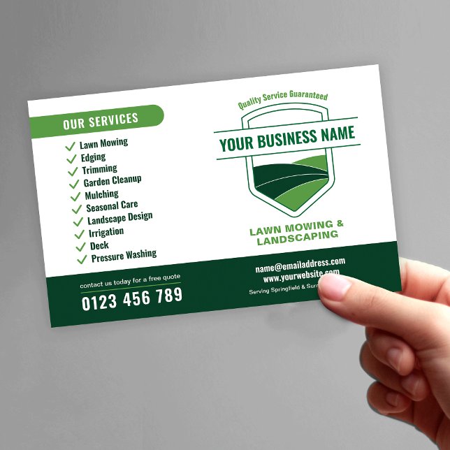 Modern Landscaping Lawn Mowing Marketing Flyer (Modern Landscaping Lawn Mowing Marketing Flyer)
