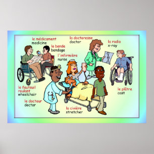 Modern languages, French, at the Hospital Poster