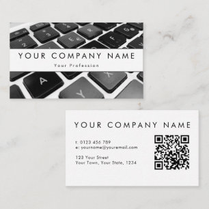 Modern Laptop Computer Business Card