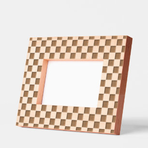 Modern Laser Etched Chequerboard Pattern Frames