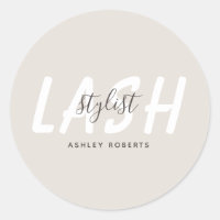 Modern lash stylist light tan