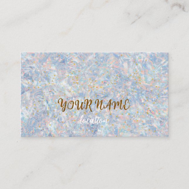 Modern Lash Tech Business Card | Boho Gold Foil (Front)