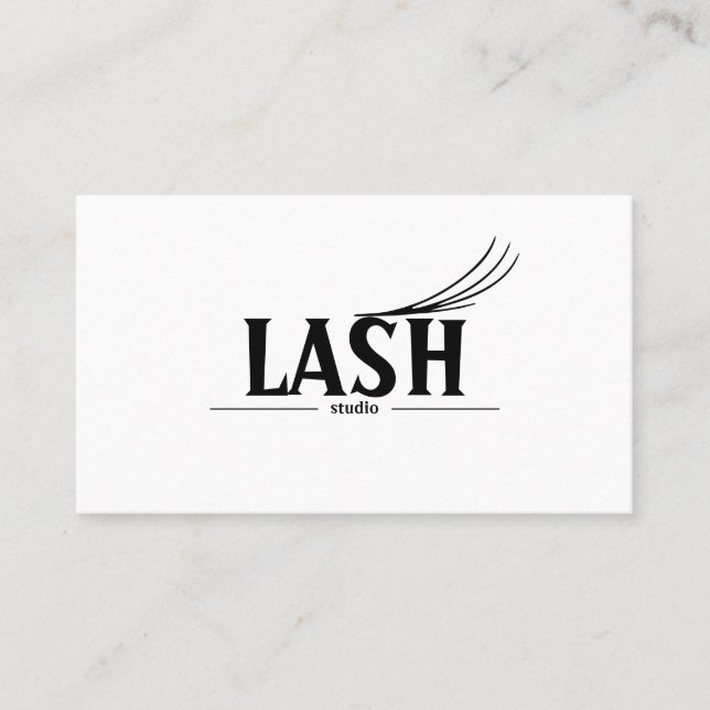 Modern Lashes & Brows  Business Card (Front)