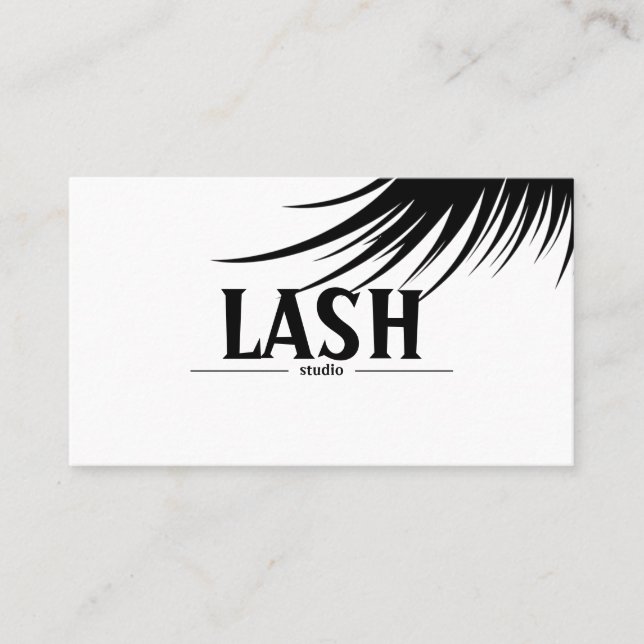 Modern Lashes & Brows  Business Card (Front)