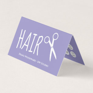 Modern Lavender Hairdressers Loyalty Business Card
